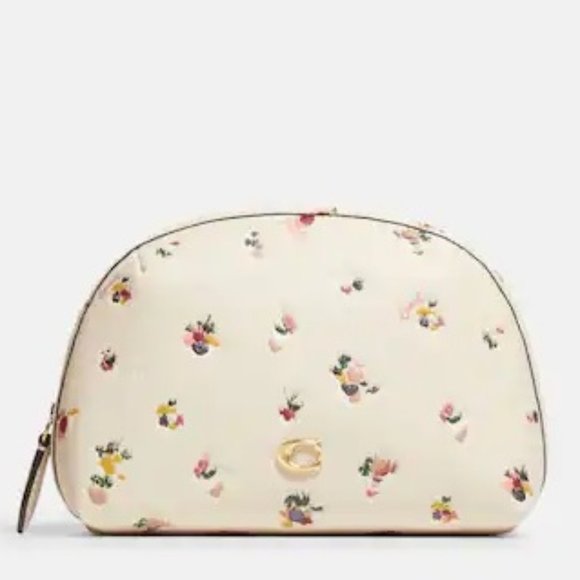 $79 *NEW* COACH Cosmetic Case With Floral Print - Picture 1 of 1